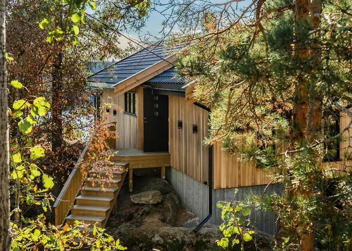 Hébergement de vacances Live In Treetops With Fjord View *